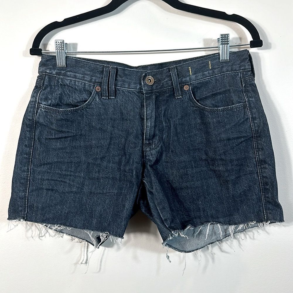 Madewell Blue Denim Raw Hem Shorts Women Size 27